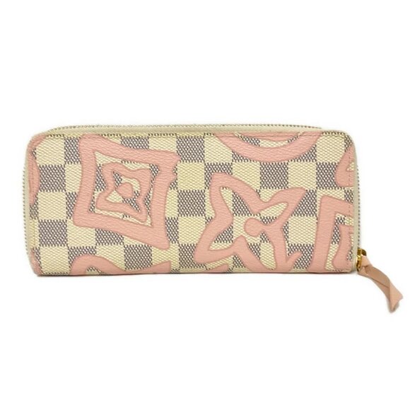 Auth LOUIS VUITTON Portefeuille Clmence N60099 Azur Rose Ballerine Damier - - Picture 2 of 7